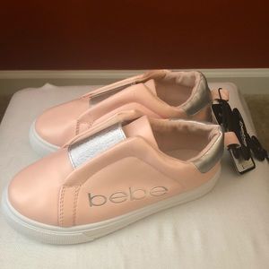 NWTPink and silver size 11/12 BeBe sneakers